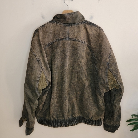 Vintage Coda | Antique Wash Distressed Bomber Style Flight Jacket Size Medium - Picture 7 of 7